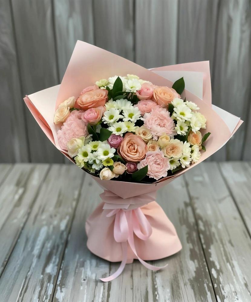 Букет цветов из: Гвоздики, Розы и Хризантемы в Солдато-Александровском