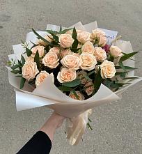 Букет Кремовые розы Латте в Солдато-Александровском