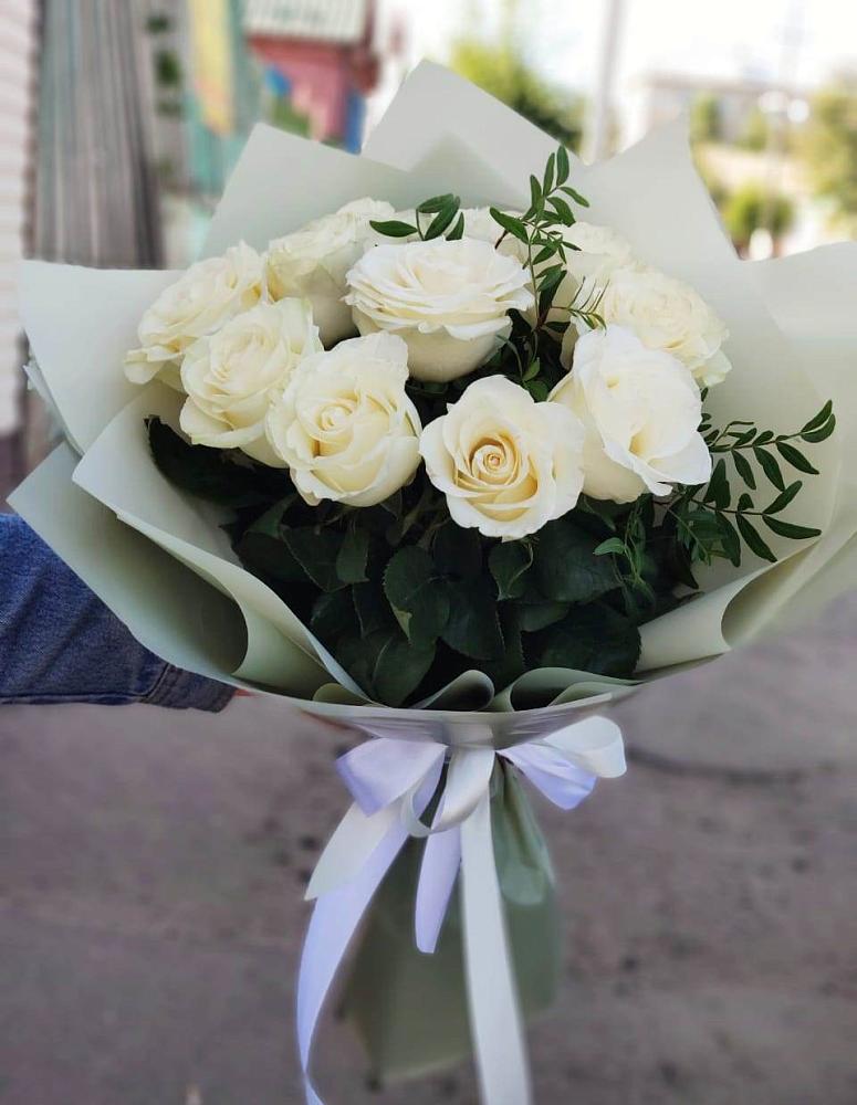 Букет Белые розы Проуд в Солдато-Александровском