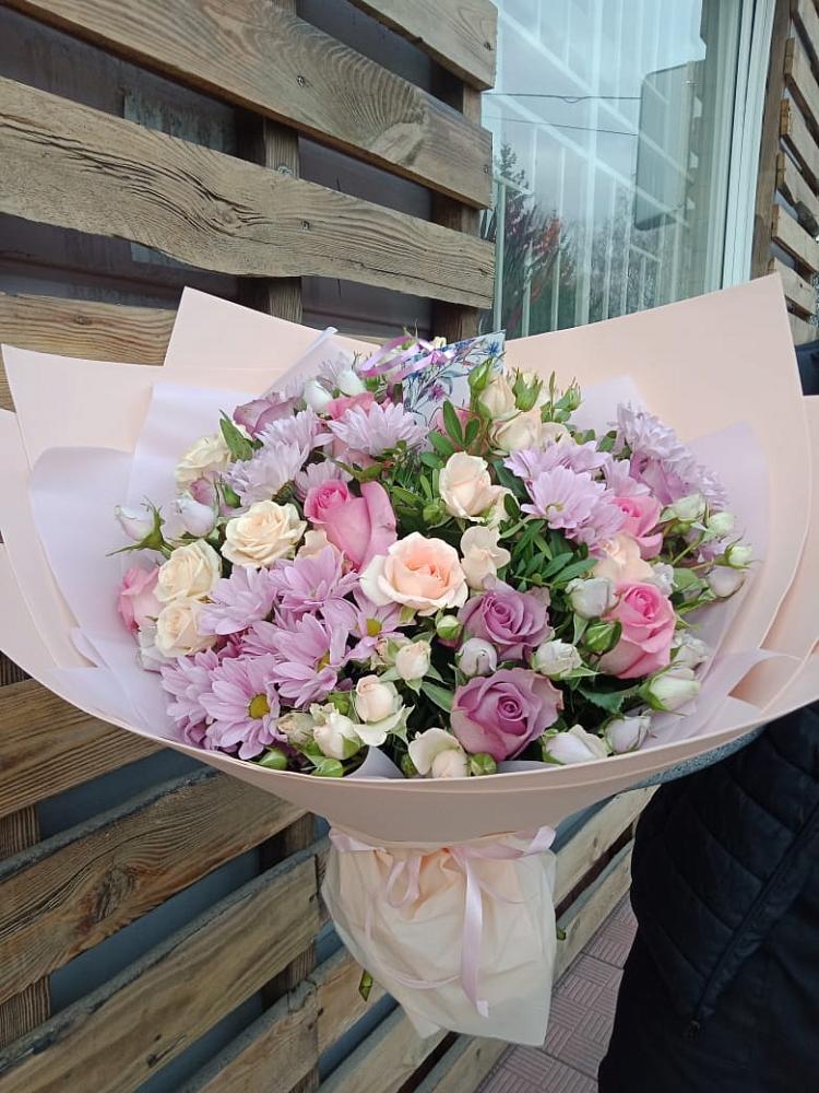 Букет цветов из: Розы и Хризантемы в Солдато-Александровском