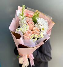 Букет цветов из:  Хризантемы и Розы в Солдато-Александровском