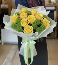 Букет цветов из:  Хризантемы и Розы в Солдато-Александровском