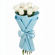 Букет 7 белых роз Проуд в Солдато-Александровском