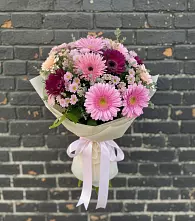 Букет цветов из:  Герберы и Хризантемы в Солдато-Александровском
