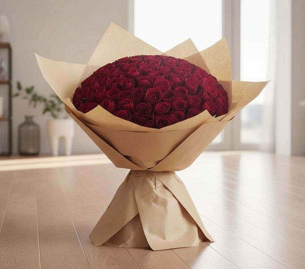 Букет 101 Красная роза в Солдато-Александровском