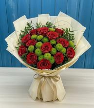 Букет цветов из:  Розы и Хризантемы в Солдато-Александровском