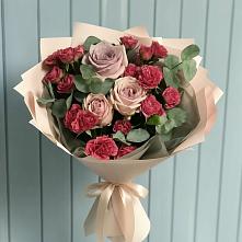 Букет цветов из:  Гвоздики и Розы в Солдато-Александровском