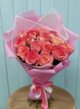 Букет 15 Розовых роз Равель в Солдато-Александровском