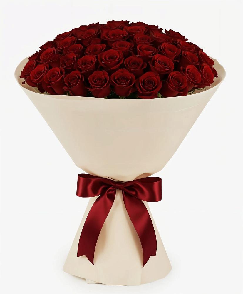 Букет 101 Бордовая роза Блэк Бакарра в Солдато-Александровском