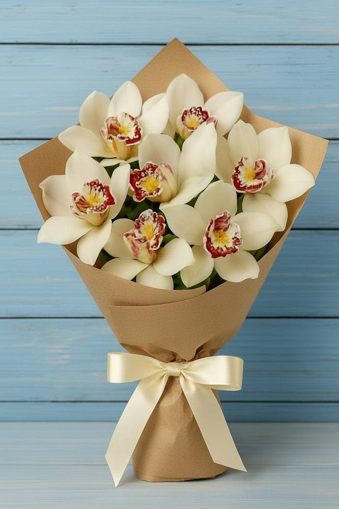 Букет цветов из: Орхидеи и Розы в Солдато-Александровском